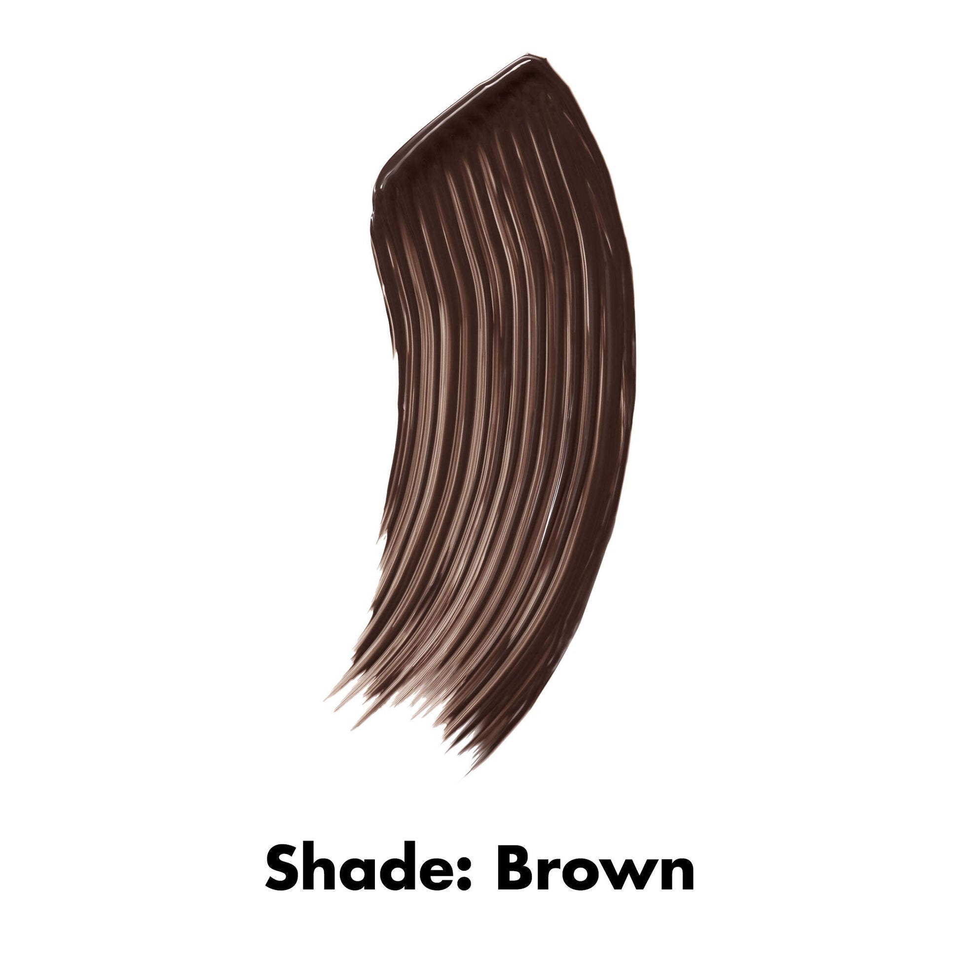 Incredi-Curl Brown Volumizing and Curling Mascara Swatch