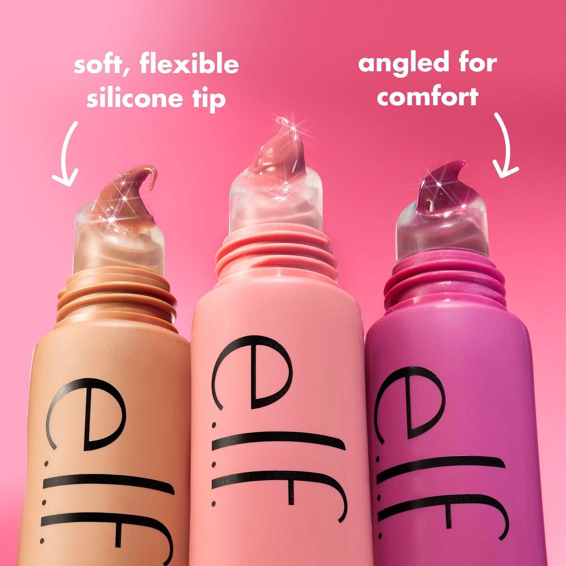 Glow Reviver Melting Lip Balm applicator is soft, flexible and angled for comfort