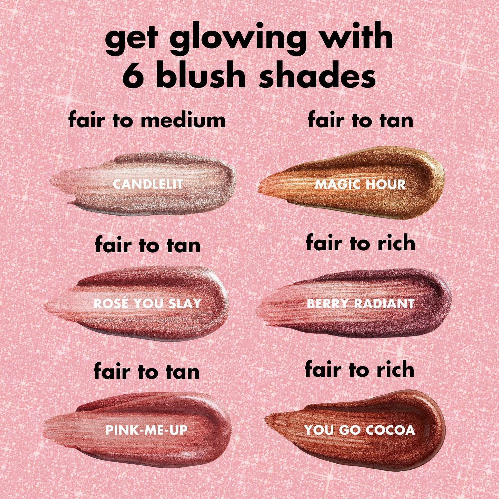 Halo Glow Blush Beauty Wand Shades