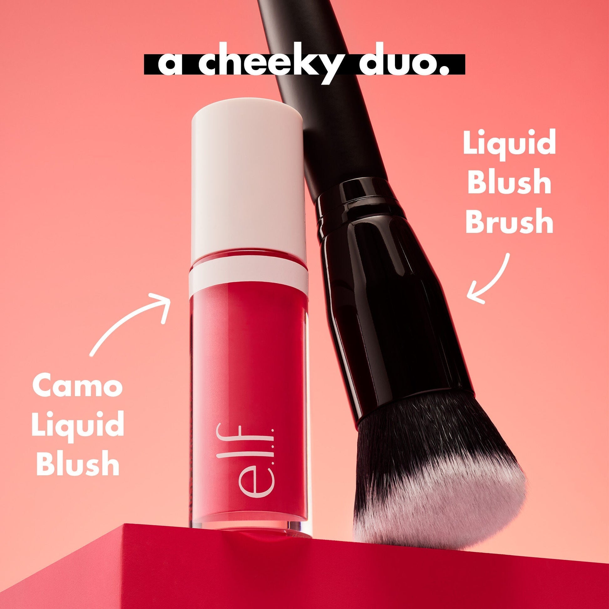 Pair Camo Liquid Blush with e.l.f.'s Liquid Blush Brush