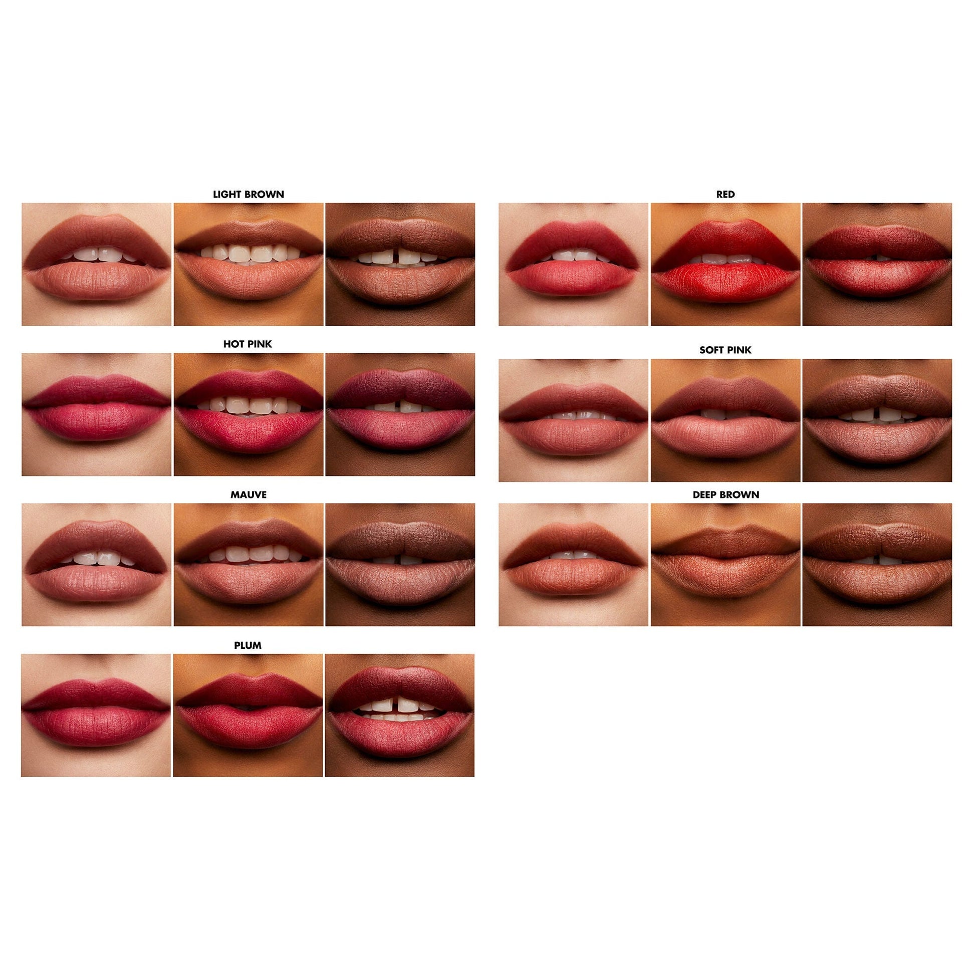Love Triangle Lip Pencil Shade Chart