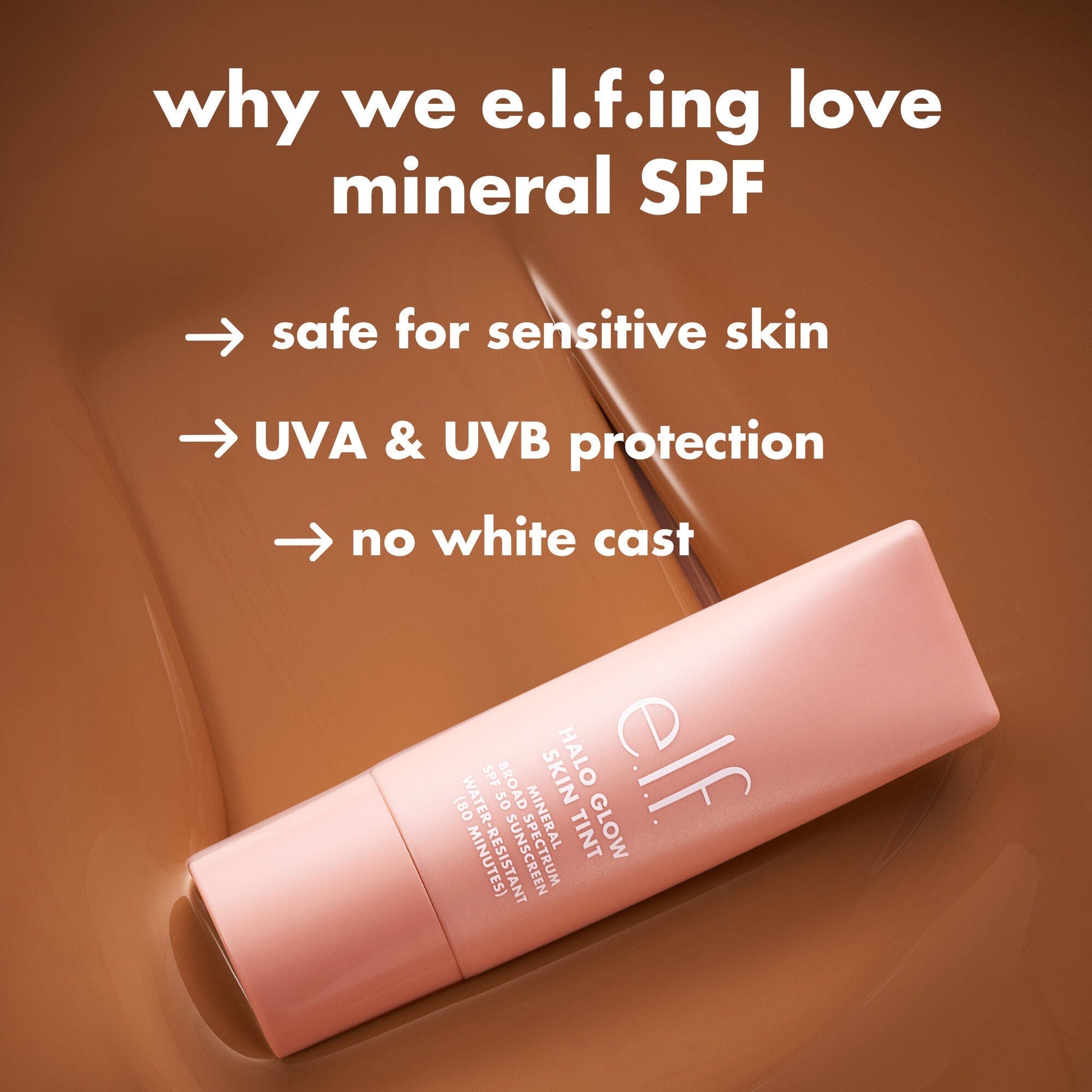 Hallo Glow  Skin Tint SPF 50 is Safe  for Sensitive Skin, UVA & UVB Protection